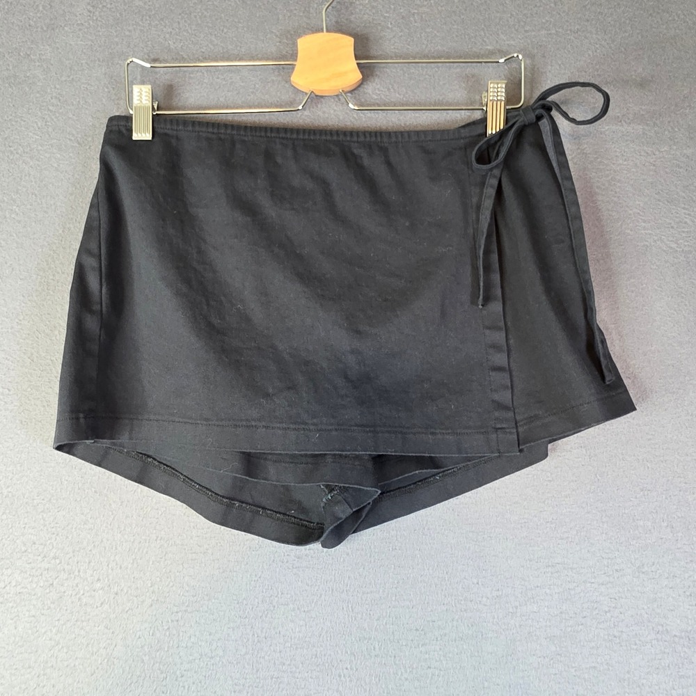 Wild Fable Skort Women Medium Black Wrap Front Mini Y2k Academia Schoolgirl